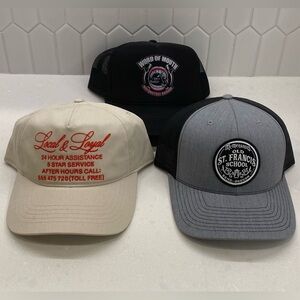 Mens Hat Lot Of (3) Snapback All NWOT